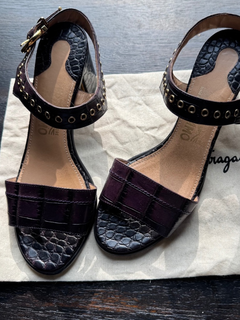 Salvatore Ferragamo Low Heel Sandal European Size 7B